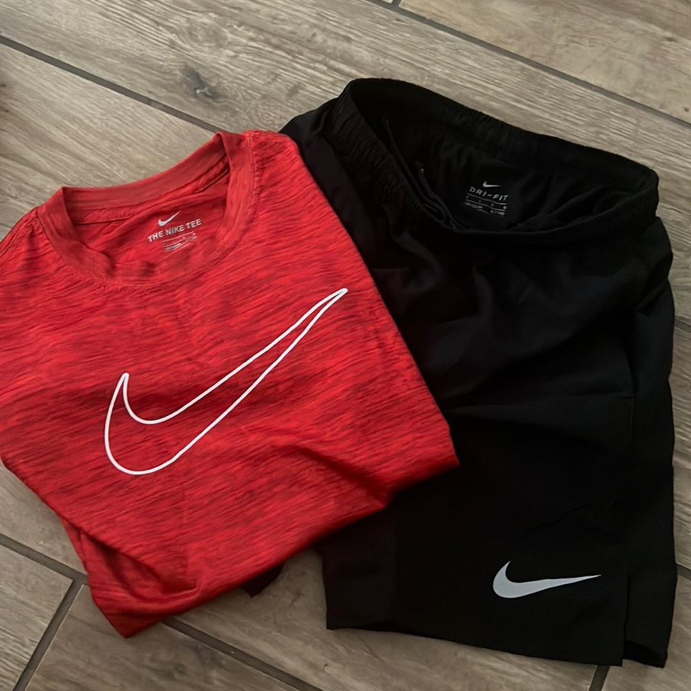 Boys Nike Dri-fit short set
